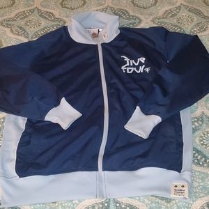 Men's Five Four Zip Up Blue Jacket 2XL